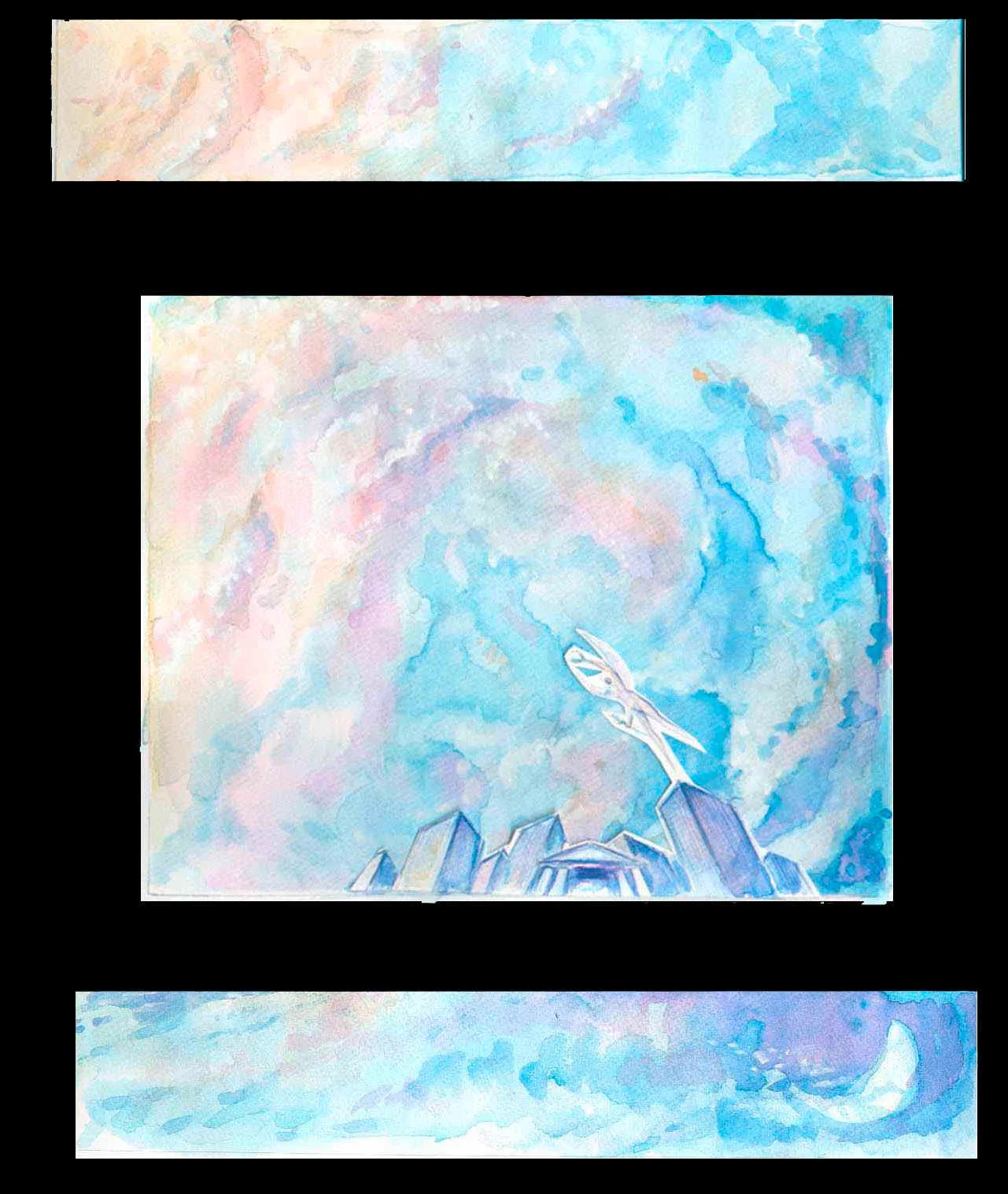 Boceto para el cielorraso del Hotel Claridge (Estudio Rosario Lala).